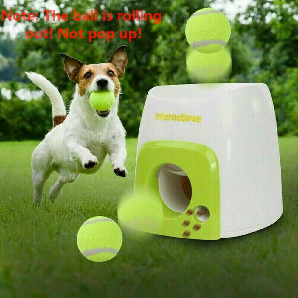 Automatic Ball Launcher Dog Throwing Machine Toy Interactive Tennis Pet Thrower Pet Tennis Trainer For Pet Toy