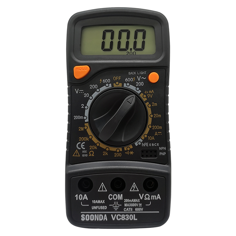 Multifunctional Digital Multimeter AC DC Voltage Current Resistance Capacitance HFE Diode Tester Multimeter With Buzzer