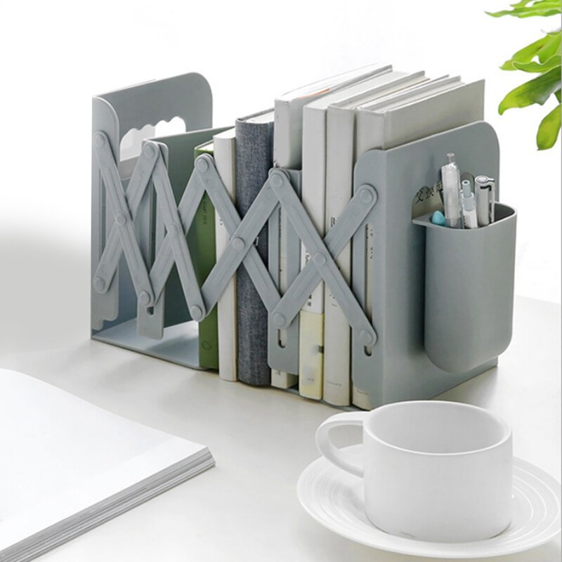 Verstelbare Boek Houder Boekensteunen Met Pen Houder Studenten Bureau Tijdschrift Bestand Houder Organizer Office Boek Stand Rack