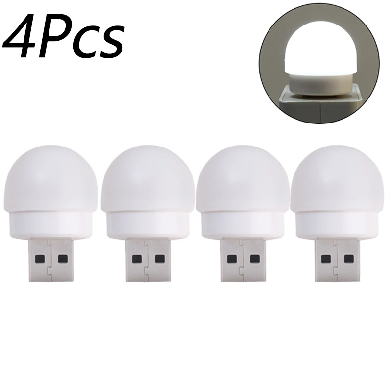 1-8Pcs USB Stecker Lampe Kleine Mini Buch Lampen LED Nachtlicht Computer Mobile Power Lade LED augenschutz Runde Lesen Licht: green