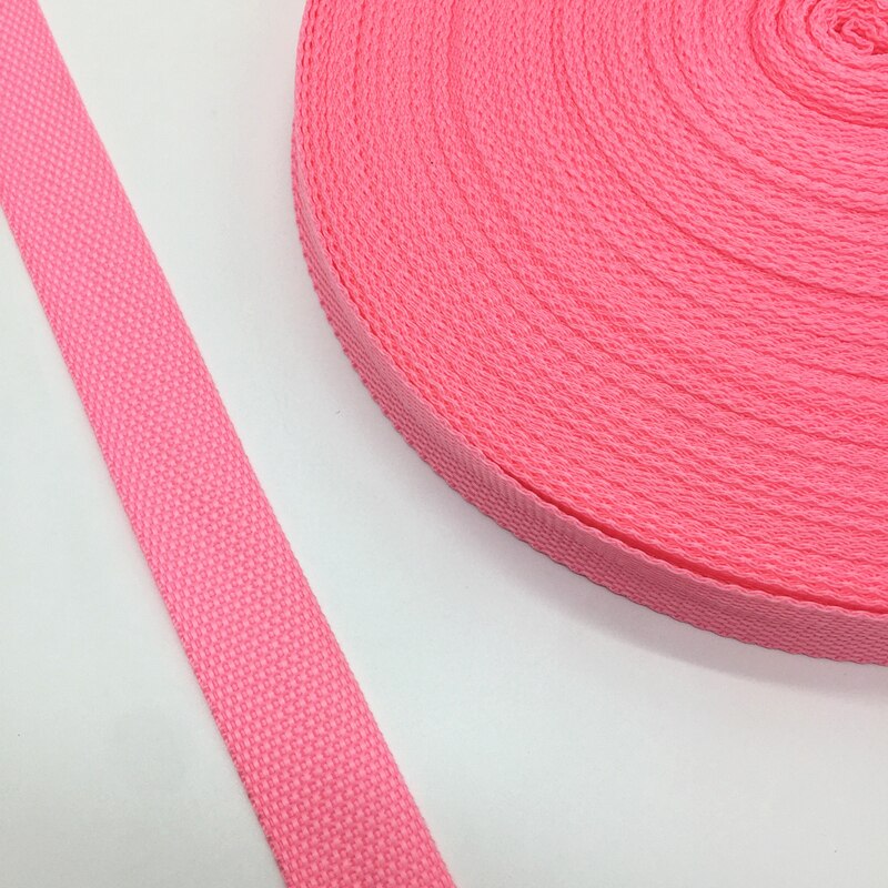 Sangle en Nylon pour sac à dos, 5 Yards, 1 pouce (25mm), accessoires de couture, ceinture: Pink