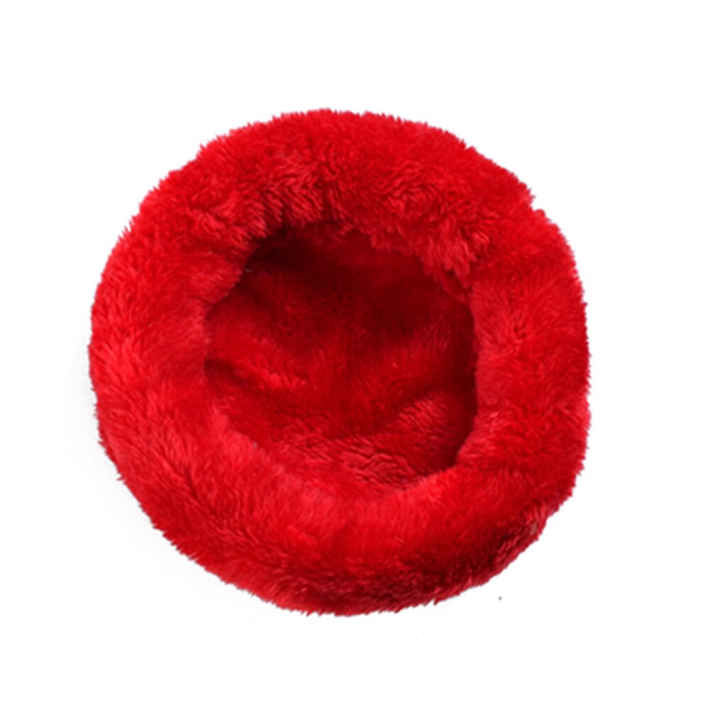 5 farger hamster nest pad fløyel varmt kjæledyr reir arktisk pute hamster pinnsvin chinchilla kanin pet bed pet forsyninger: Rød / S