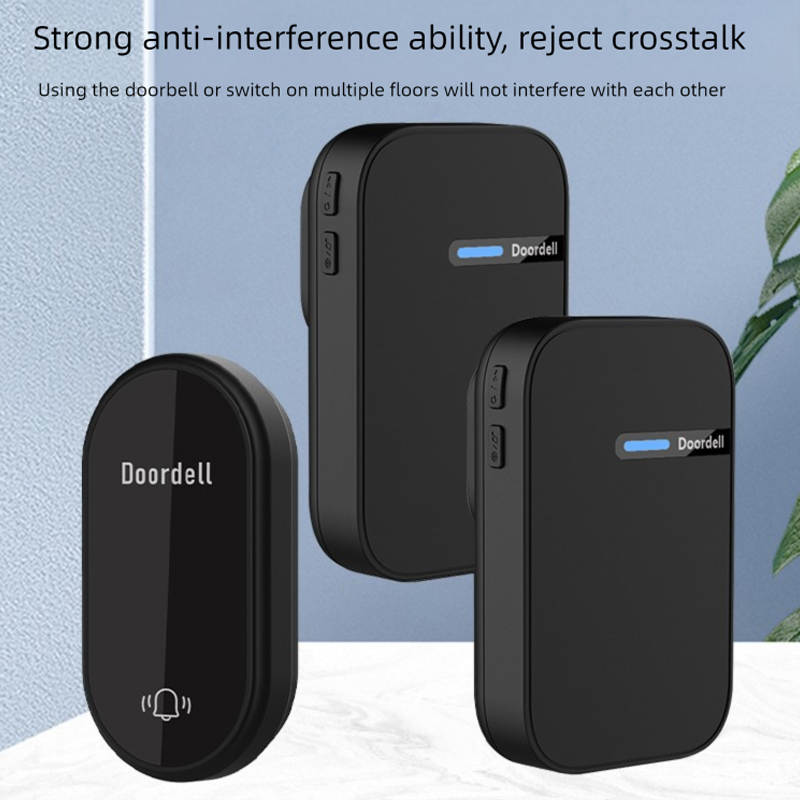 Acrylic Lens Battery Free Waterproof Self Powered Doorbell High Volume Wireless Electronic Emergency Call Device