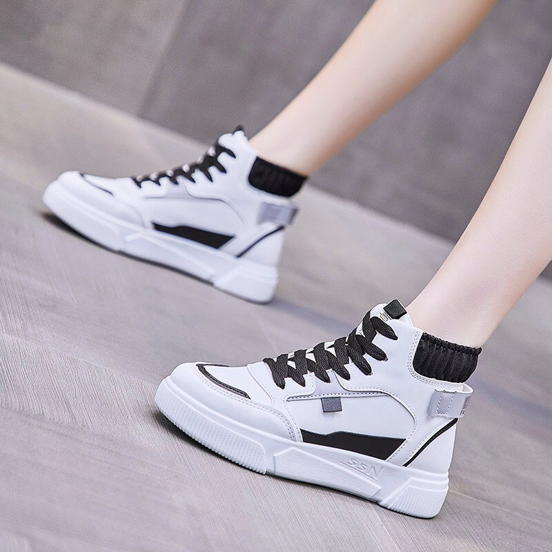 Woman Shoes Sneakers Spring Korean Casual Sports Shoes White Shoes atmospheric walking shoes flexible women shoes