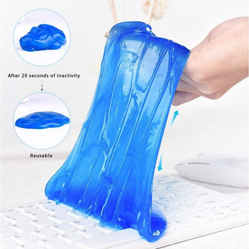 1PC Car Interior Dashboard Air Vent Cleaner Gel Keyboard Cleaning Wash Mud Mobile Computer Gap Dust Dirt Remove Soft Glue Tool