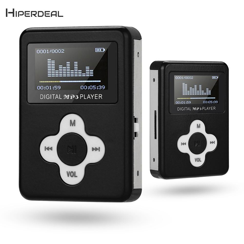 Mini MP3 Player LCD Screen Support Micro SD TF Card Children Lover Decoder PC Insert USB Charging MP3 Player QIY06 D23
