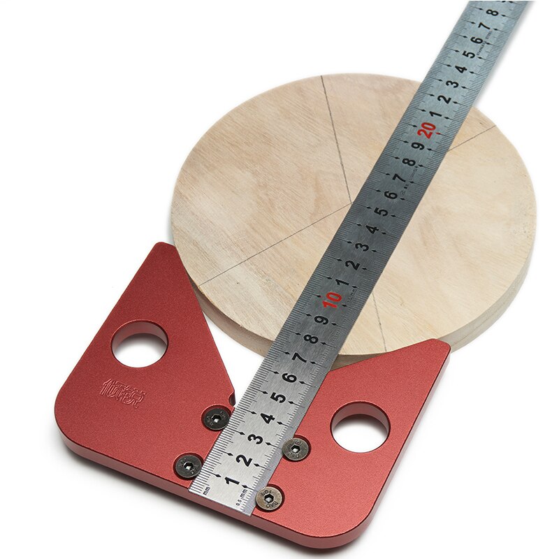 Règle pour menuiserie en bois, angle de 45 degrés, ligne centrale, outil de bricolage pour menuiserie: Default Title