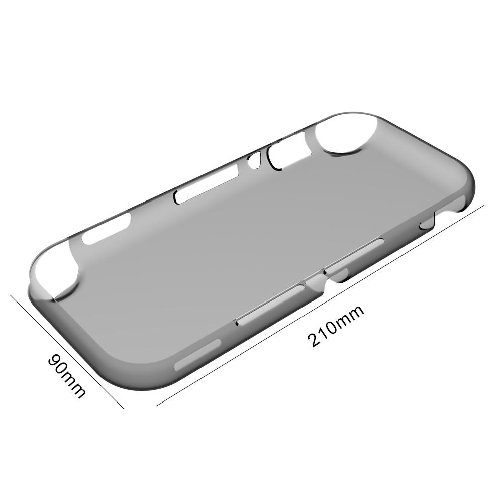 Carcasa protectora de silicona antiarañazos para consola Nintendo Switch Lite, de paquete completo, prevención de polvo: Transparent gray