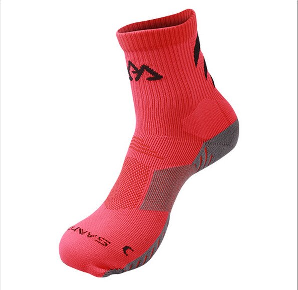 Calzini SANTO S051/S052 Argento Lon Serie Professionale MARATONA Calzini e Calzettoni Quick Dry Donne Degli Uomini di Sport Calzini e Calzettoni: Red S051 / M 39-41