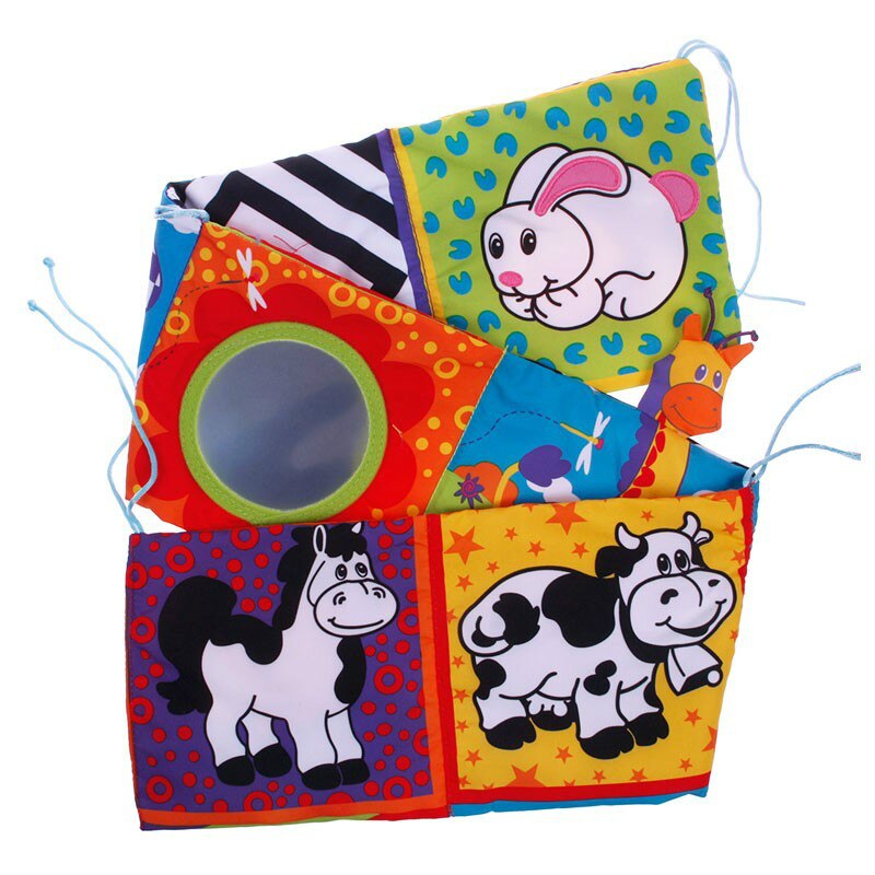 Krybbe kofanger baby klud bog baby rasler viden omkring multi-touch farverige seng kofanger til legetøj til børn