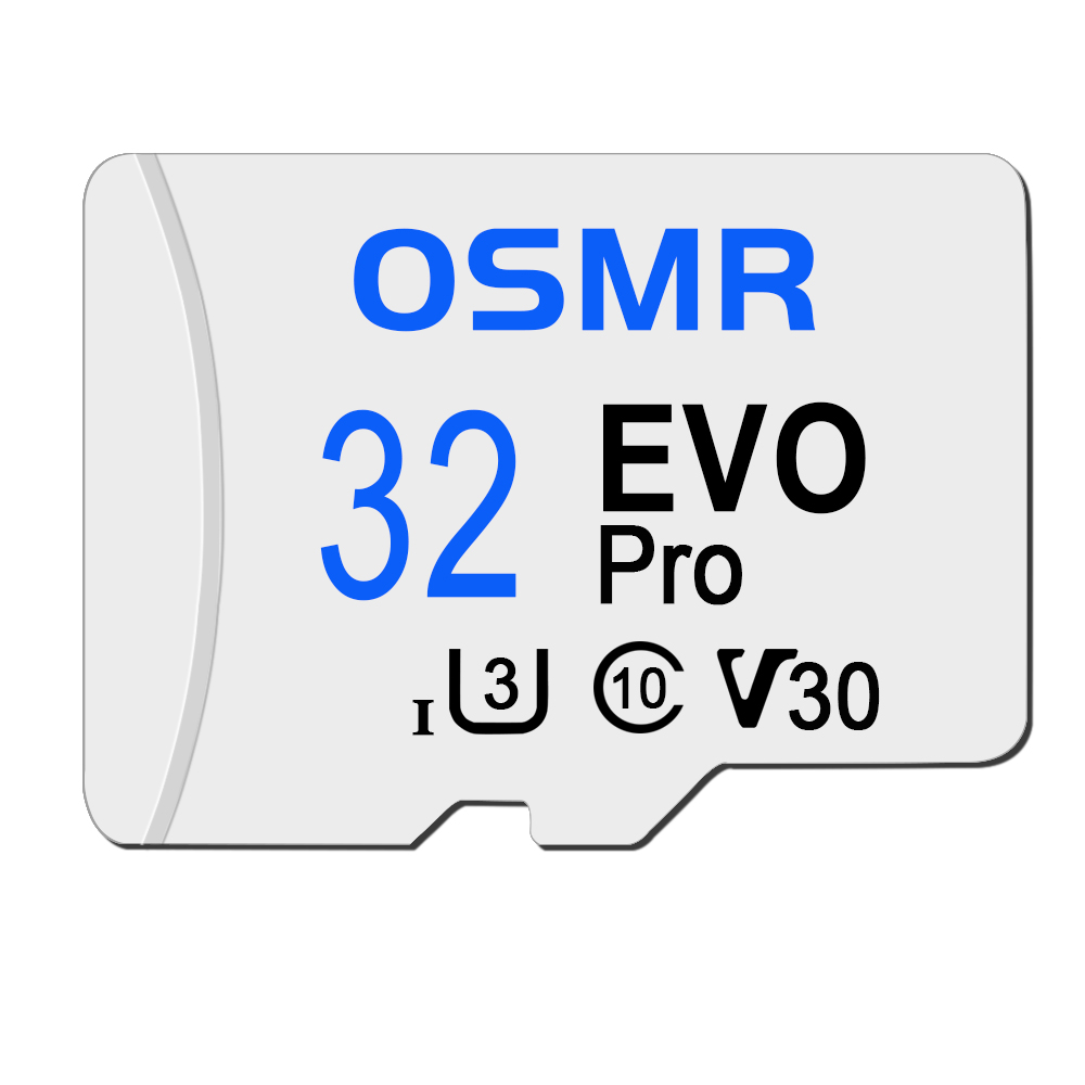 Osmr memory card micro 256/128/64/32gb tf card  a2 u3 class 10 mini tf card  u3 tf card for mobile phone car device computer: 32 gb