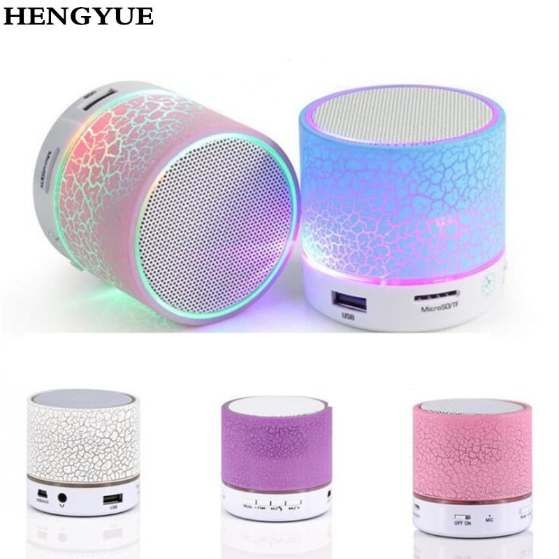 Led Draagbare Mini Bluetooth Speakers Draadloze Handsfree Luidspreker Met Tf Usb Fm Microfoon Blutooth Muziek Voor Mobiele Telefoon Iphone 6 7 S