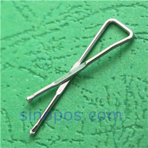 Brass X Clips, shirt packaging dress clip copper trousers pants skirt swatch pack x-shaped metal peg crossing pin paper binder: flattened shank