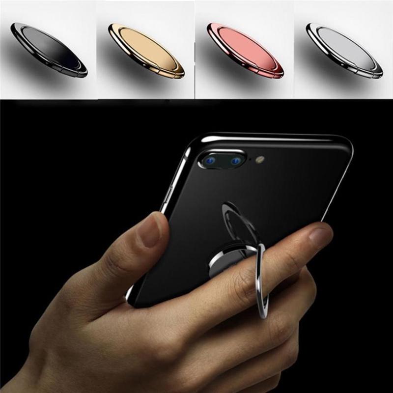 Uniwersalny metalowy uchwyt na telefon Ring Finger Adhesive telefon komórkowy stojak na biurko 360 obrotowy do Samsung A51 iPhone Xiaomi Google