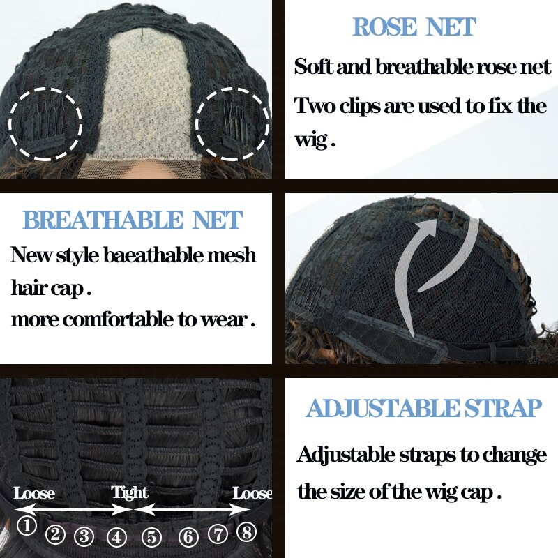 Linghang 14Inches Afro Kinky Krullend Pruik Synthetische Korte Pruik Gemengde Blonde Lace Pruik Voor Zwarte Vrouwen Daily Pruik