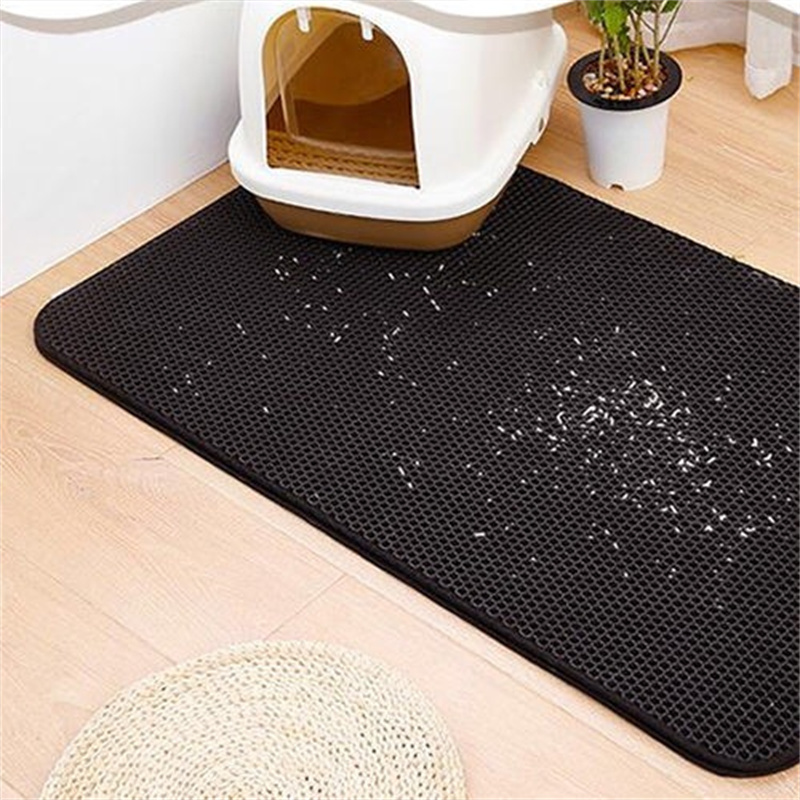 Eva Matten Voor Kattenbak Gesloten Zandbak Katten Wc Kattenbak Kattenbakvulling Mat Pad Grote Dubbele Laag Niet-Slip Pet Producten