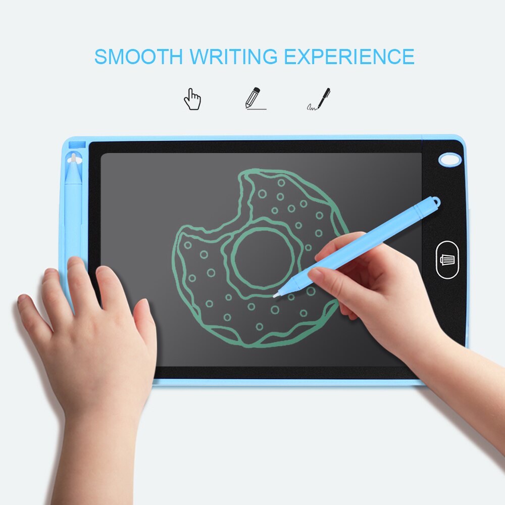 Portable 8 Inch LCD Writing Tablet Ultra-thin Electronic Drawing Board Reusable Handwriting Pad with Stylus Pen Erase Button