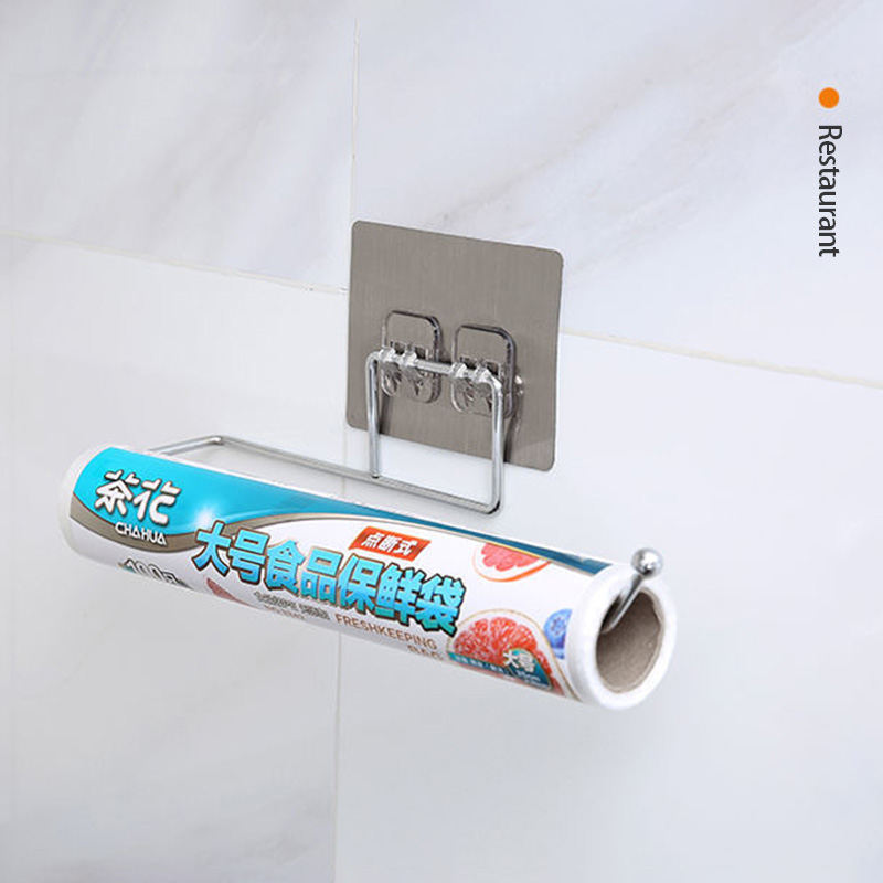 Soporte de papel higiénico para el baño, soporte de almacenamiento de 1/2 piezas, gancho de pared para cocina, organizador del hogar, accesorios de baño