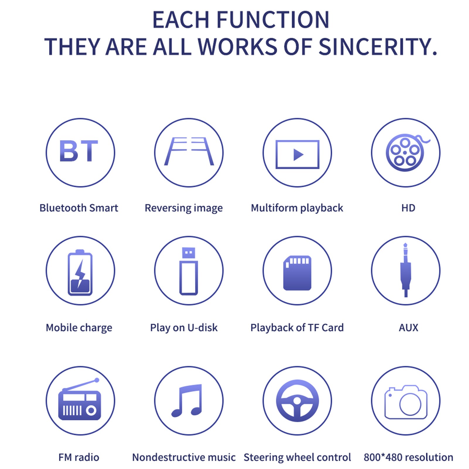 A7 7 Inch Car Stereo MP5 Player 7 inch Touch Screen Bluetooth AUX U Disk Radio USB2.0 Player MP5 Support Bass Speaker