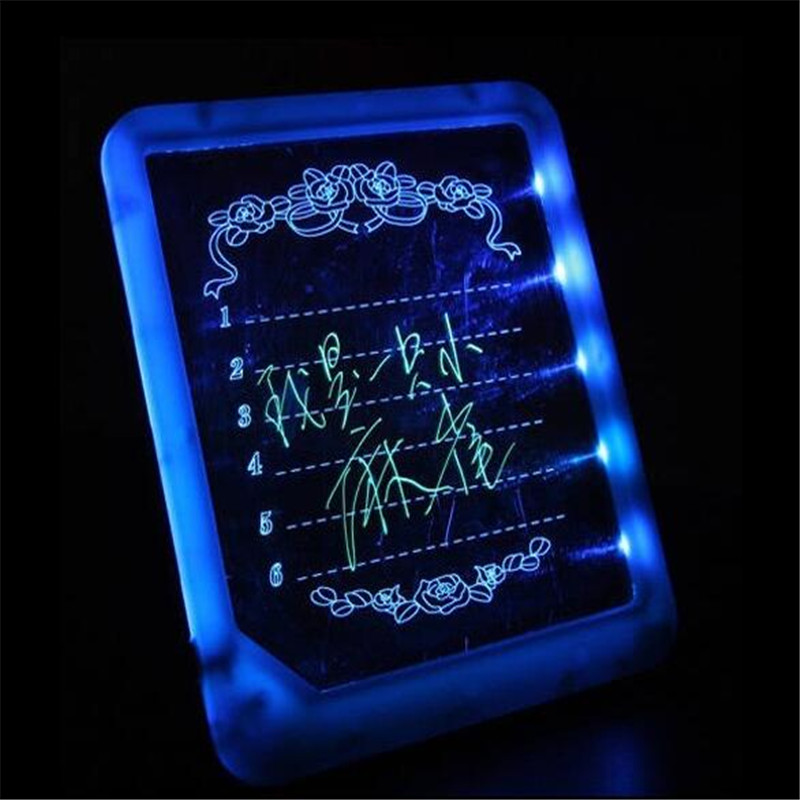 LED Writing Board 22.5*20 ABS Screen Fluorescent board display board For Advertising Restaurant Menu Art