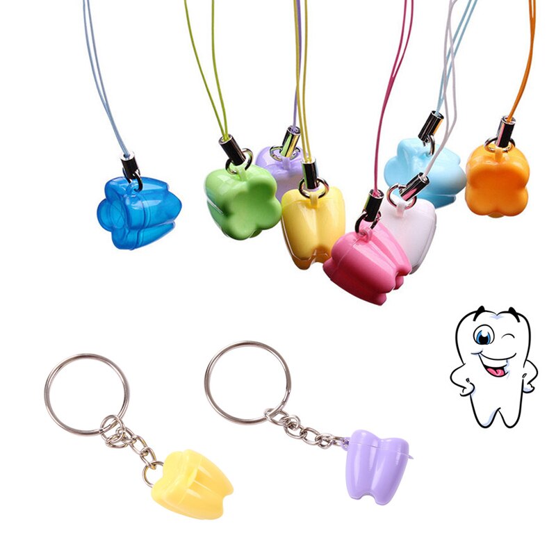 10Pcs Tooth Shape Kids Milk Teeth Storage Boxes Child Baby Deciduous Tooth Organizer Mini Plastic Container Small Box
