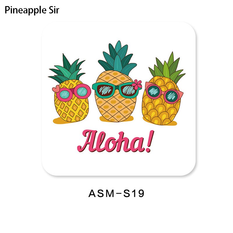 Waterabsorptie diatomeeënaarde keukenaccessoires eetkamerdecoratie onderzetter 1 st koffiebekermat snel drogende mokmatten antislip: Ananas meneer
