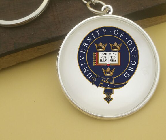 Europese Brittannië Engels Hoger University Wereldberoemde Universiteiten College Sleutelhanger Badge Souvenir Classic Wereld: Oxford University