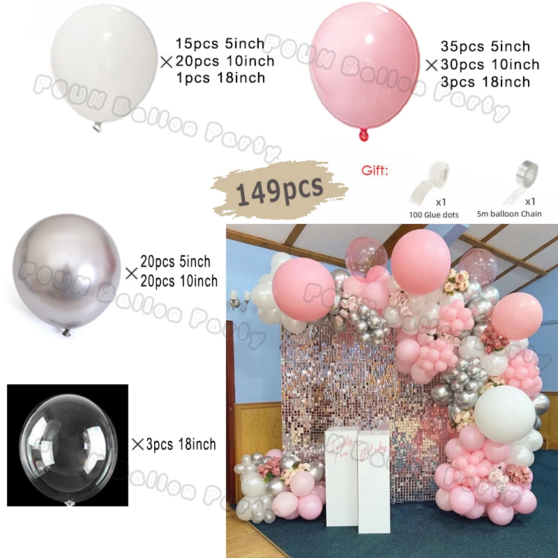 Kit de arco de guirnalda de Globos rosas, decoraciones para de cumpleaños, Foil de cumpleaños para niños, Globos de oro blanco, decoración de boda, Globos para Baby Shower: Verde claro