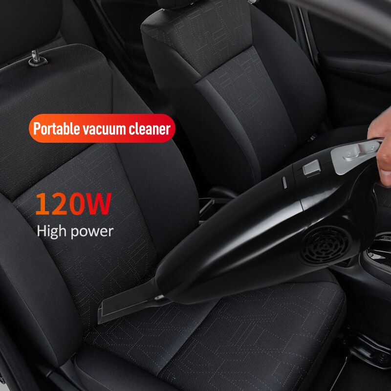 Universal 12V 120W Handheld Car Vacuum Cleaner Wet/Dry Turbocharged Motor Vacuum Cleaner Car Accessories Interior