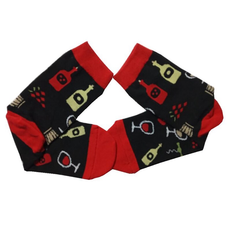 Socks Letter Pattern Printed Soft Elastic Breathable Comfortable Cotton Socks Spadnex Hosiery Footwear