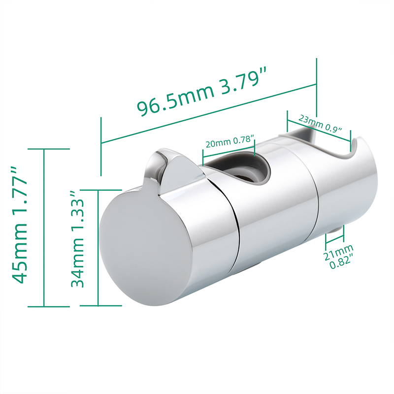 Ciencia messing douchestang schuifregelaar verstelbare douchekophouder voor 20mm douchestangen douchekopbeugel doucheaccessoire