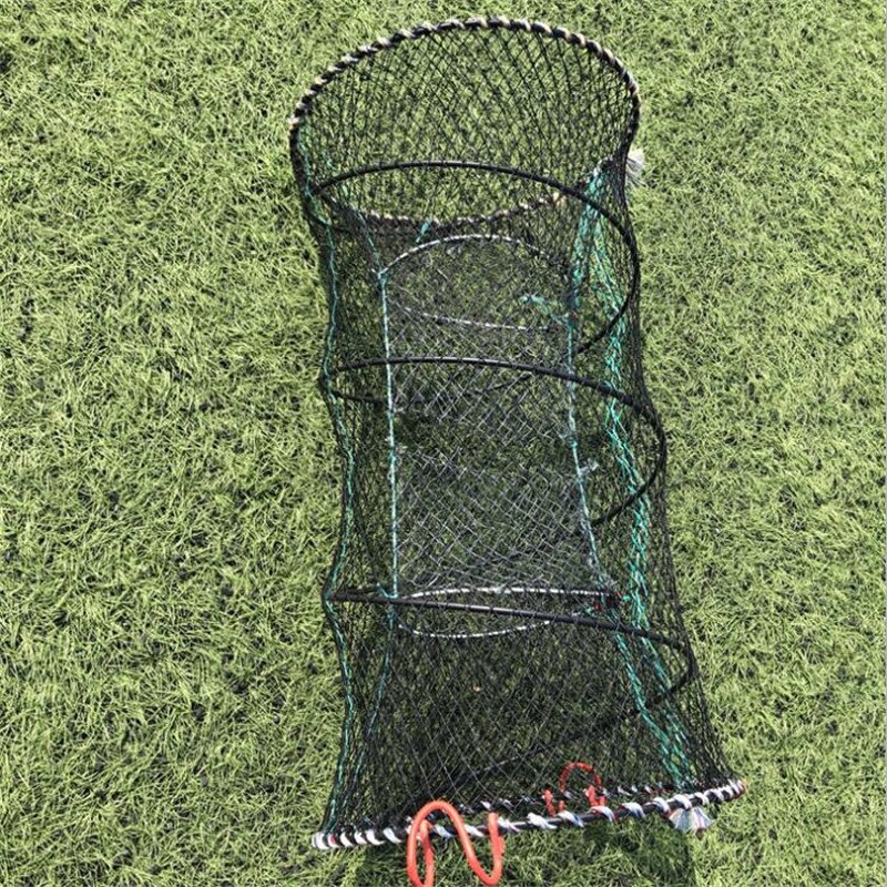 Trampa plegable de pesca de 4 tamaños, red para mantener el cangrejo, langosta, trampa para olla, Red de Anguila, gambas, cebo vivo