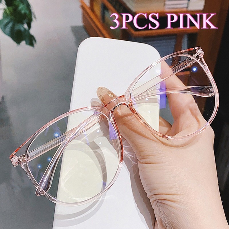 Anti Radiation Glasses for Women Retro Round Glasses Frame Anti Blue Light Eyeglasses