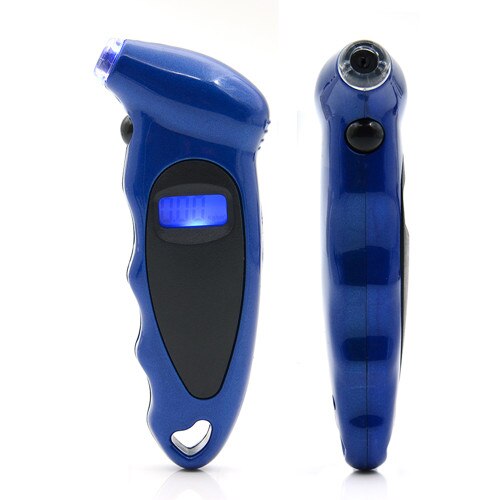 Tire Pressure Gauge For Car Bicycle Bike With LCD Display Digital 0-150PSI Tyre Air Pressure Gauge Meter Manometer: Blue
