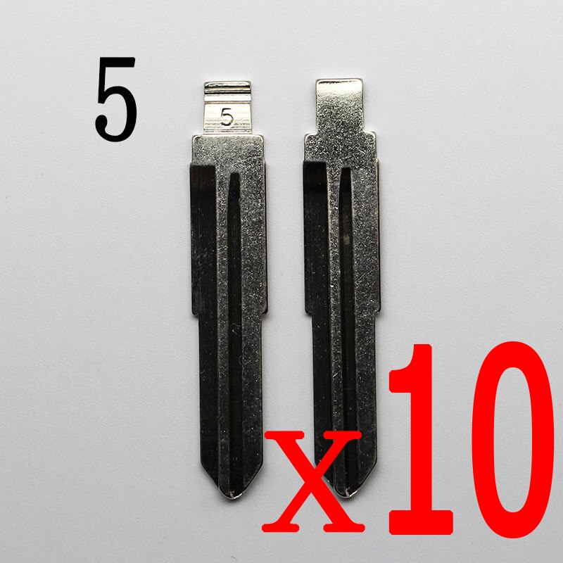#5 Folding key blade For Mitsubishi For Lioncel Soveran For Hafei Saima Suzuki Car key embryo replacing the key head NO.5: 5Bx10