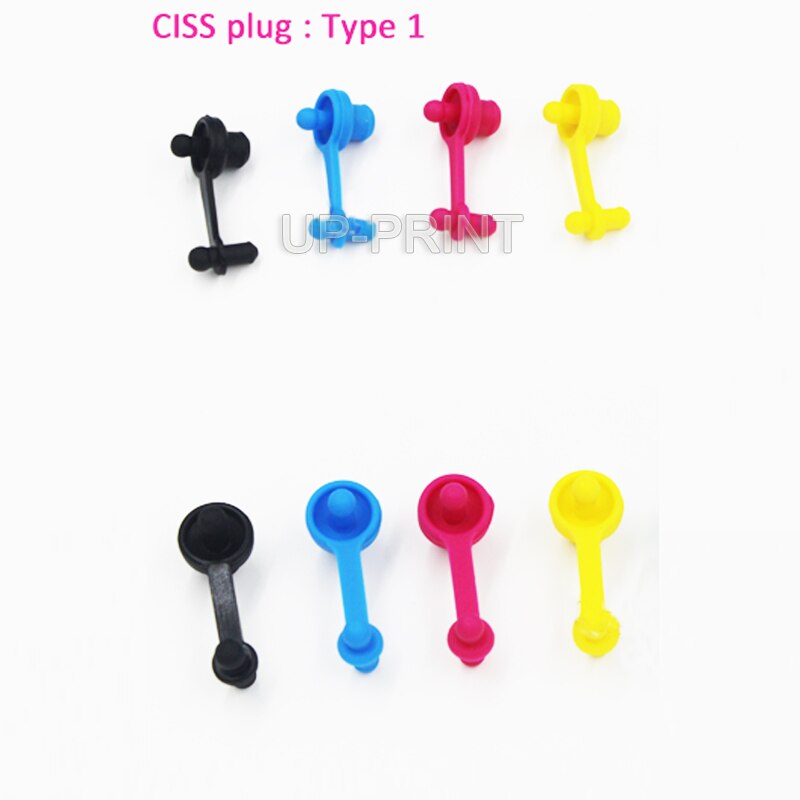 Up 100 Pcs Silicon Rubber Plug Type I Voor Ciss Inkttank Cis Plug