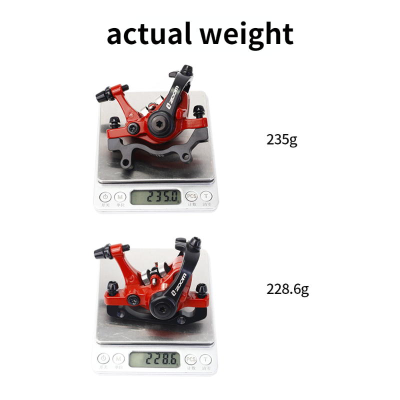 ZOOM DB-680 Bilateral Caliper Disc Brake Dual Piston Mountain Bike Alloy Cable Brake Bicycle Accessories Line Pulling Brakes