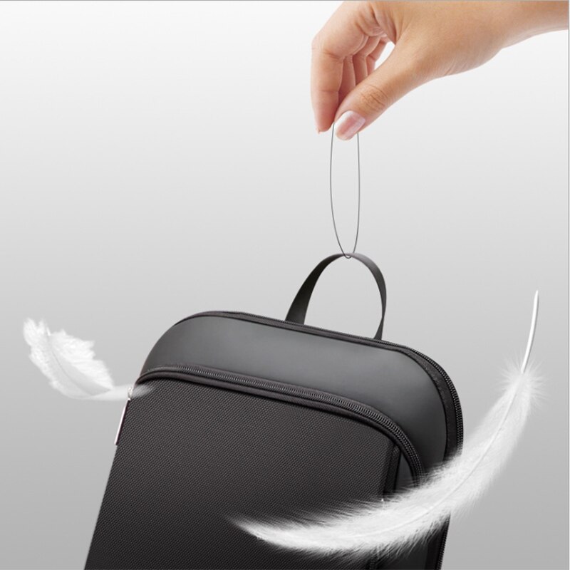 BOPAI Thin Men's Backpack Ultra-Thin Ultra-Light Laptop Backpack for 15.6-Inch Stylish Office Waterproof Men's Business Backpack