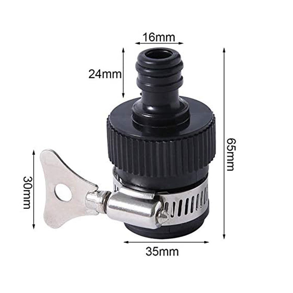 Universal Tap Connector Adapter Mixer Kitchen Garden Hose Pipe Joiner Fitting