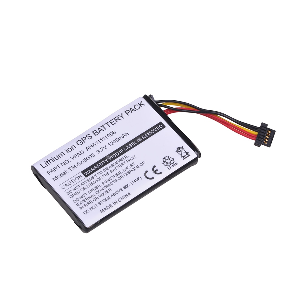 1 stk 1200 mah gps batteri aha 11111008 vfad batteri til tomtom 4 fl 50 4 fl 60 go 5000 go 5100 go 6000 go 6100 2 2 2 2 pro 5250 pro truck 5250