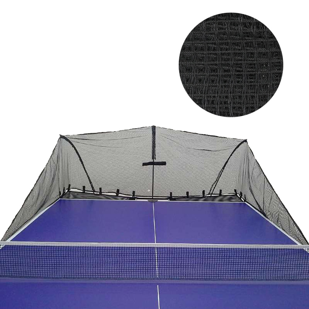 2PCS Reusable Outdoor Table Tennis Replacement Net Nylon Regulation Pong Net without Post (Black)