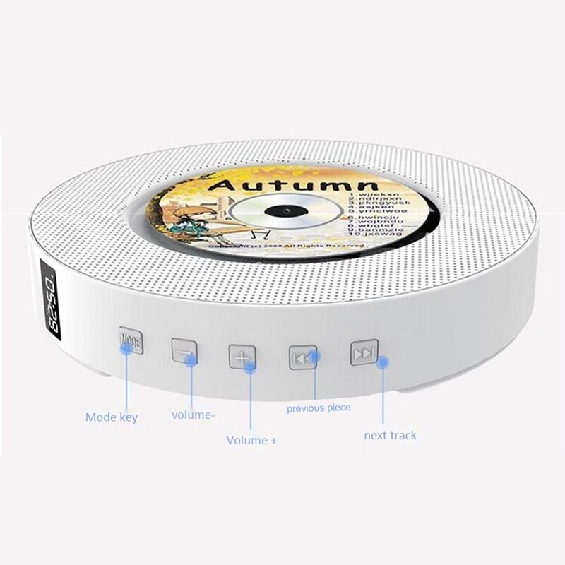 Przenośna ściana odtwarzacz CD DVD z Bluetooth Dom o Boombox z pilotem radio FM wbudowane głośniki cześć-fi z