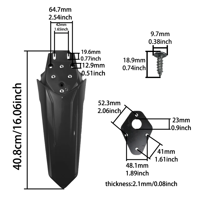 LESQUE Pit Dirt Bike Tail Mud Guard Black Rear Fender Covers For Electric Bike Talaria Sting R MX4 X3 Electric Bikes Ebike