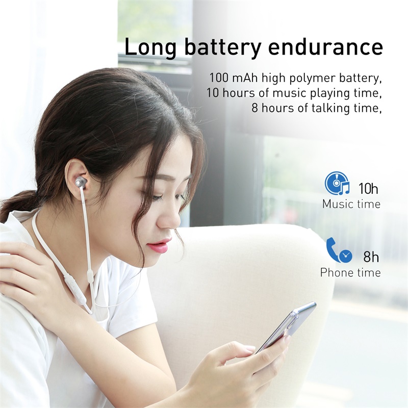 Baseus  s11a bluetooth høretelefoner sport trådløse hovedtelefoner trådløse høretelefoner bluetooth headset til iphone xiaomi 9