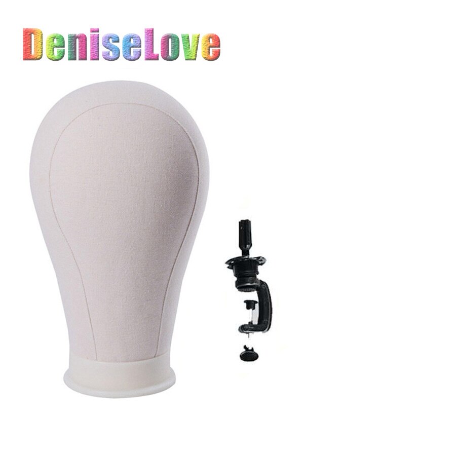 Wig Making Tools 22inches Training Mannequin Head set Canvas Head For Wigs Making C Needles Wig Sewing Cord for Holding Wigs