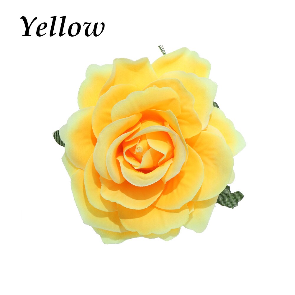 1 PC Chic Bridal Rose Flower Hairpin Wedding Bridesmaid Brooch Party Hair Clip Barrettes Accessories bijoux femme: SILVER PLATED
