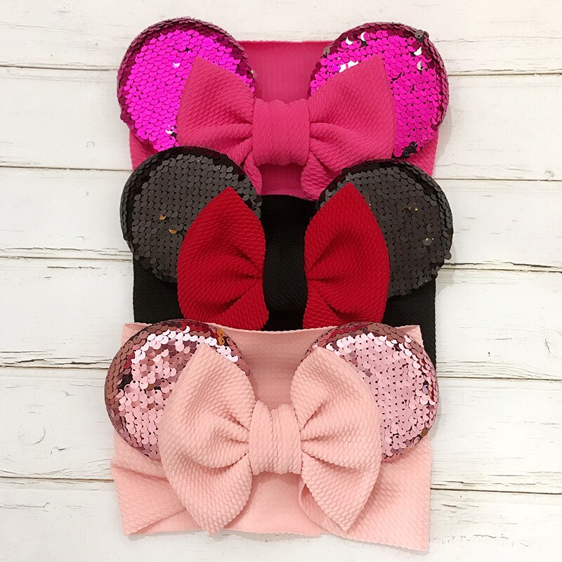 3 stuks pasgeboren baby hoofdband zachte strikken elastische hoofdbanden haarband voor meisjes effen kleur peuter kinderen tulband baby haaraccessoires kopen vanaf een prijs van 2.47