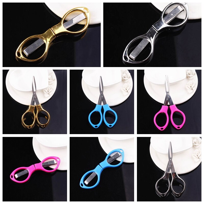 Portable Mini Folding Scissors Multi-Purpose Household Scissors For Travel DIY shear Student Office Scissor School Stationary