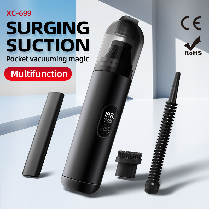 Autostofzuiger, draagbare draadloze handheld met 20000 Pa sterke zuigkracht - 2-in-1 stofzuiger en blazer voor auto, thuis, dierenharen: Default Title
