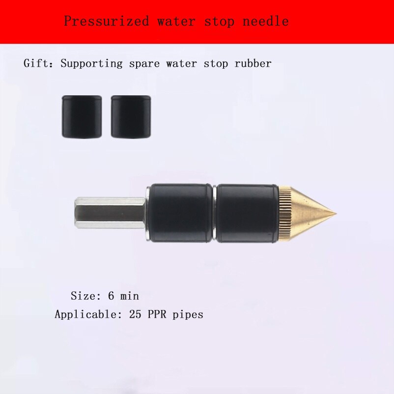 Melt Water Pipe Water Stop Artifact Pipe Emergency Repair Tap Water Stop Needle Nail Plugging Non-stop Water Heating Pipe: AC08